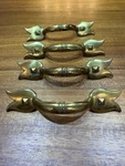 Vintage Keeler Brass N7536 Tulip Cabinet Pulls Inch Cc Set Of 4 Gold Mcm. Fixed Price $44.99.