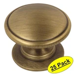 *25 Pack* Cosmas Cabinet Hardware Brushed Antique Brass Knob #4702BAB. Fixed Price $58.99.