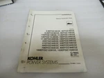 PM31 Kohler 3.5EFOZ/4EOZ Installation Marine Generator Sets Manual #TP-6069. Fixed Price $10.88.