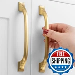 Askano 10 Pack 5 Inch Hole Centers Brushed Gold Cabinet Pulls Handles Kitchen. Fixed Price $53.30.