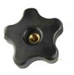 (25) Five Star Knobs W Through Hole 1/4"-20 Steel Inserts Hard Black Plastic. Fixed Price $26.99.