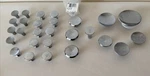 Mcm Chrome Concave Drawer Pulls Cabinet Knobs 28 Vintage. Fixed Price $56.00.