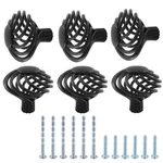 Pcs 46MM Black Round Birdcage Cabinet Knobs Single Hole Iron Handles Pro. Fixed Price $20.86.