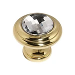 Alno C211-CLR/PB Swarovski Crystal 1/4" Knob Polished Brass. Fixed Price $39.96.