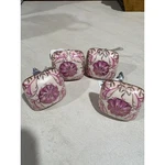 Set Of 4 Pink Floral Ceramic Drawer Knobs Square Gold Trim Cabinet Pulls New. Fixed Price $18.00.