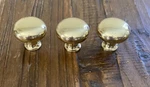 Belwith F9971-3 1-1/4" Mushroom Brass Gold Cabinet Knob Hardware. Fixed Price $70.00.