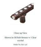 Carpe Diem Cache Cabinet Pull - Vitrial (pink) Swarovski Crystals. Fixed Price $30.00.