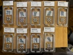 Lot Of 9 Ikea 2PKS 5-5/8" Stainless Steel Bagganas Handles Pulls 703.384.18. Fixed Price $70.00.