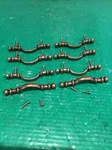 Lot Of 8 Vtg Amerock 745-1 Brass Cabinet Door/drawer Pull Handle Antique Finish. Fixed Price $19.95.