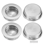 Pack Round Recessed Sliding Closet Pocket Door Finger Flush Pull Silver 40MM. Fixed Price $19.44.