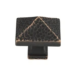 Craftsman 1/4" Length Cabinet Square Knob Venetian Bronze - Hardware. Fixed Price $8.91.