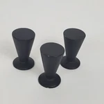 S/3 Rejuvenation Hardware Mid Century Peg Cabinet Knob Oil Rubbed Bronze Scuffs. Fixed Price $39.95.