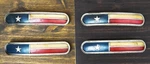 Set Of 4 Western Texas Lone Star Flag Drawer Cabinet Door Bar Pull Knobs 6.25"L. Fixed Price $29.99.