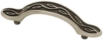 (12 Pack) 3" Leaf & Vine Pull Brushed Satin Pewter Black. Fixed Price $80.78.