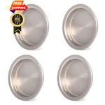 Homotek 4 Closet Door Finger Pull Pack, Small-brushed Satin Nickel. Fixed Price $13.98.