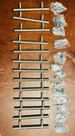 Elements Hardware Naples Cabinet Pulls Stainless Steel Beveled Ends Satin Nickel. Fixed Price $109.95.