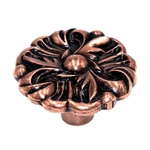 Vintage Amerock Provincial Copper 1/4" Round Cabinet Knob BP596-MC. Fixed Price $5.20.