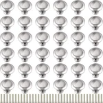 Ripeng 36 Pieces Round Ringed Kitchen Cabinet Pulls 1.2 Inch, Silver. Fixed Price $28.99.