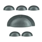 Cabinet Pulls 4 In. Black Wrought Iron Drawer Cup With Mounting Har.... Fixed Price $106.59.