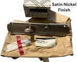 Baldwin 6986-150-KT Door Interior Escutcheon Plate Satin Nickel Finish Nos. Fixed Price $49.99.