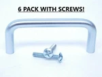 6-PACK! Stanley Usa 3" Wire Cabinet Drawer Knob Pull Satin Chrome Solid Brass. Fixed Price $12.99.