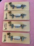 Nip 4 Belwith Brass/ Beigh Porcelain Center Door Cabinet Handle Pulls. Fixed Price $16.00.