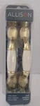 Allison Brass & White Finish Door / Drawer Pulls - Set Of 2. Fixed Price $12.79.