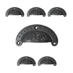 Black Cabinet Cup Pull Cast Iron 3.7" W X 1.5" H Pack Of 6 Renovators Supply. Fixed Price $81.99.