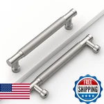 Coinkoly 10 Pack 5''(128MM) Brushed Nickel Knurled Cabinet Handles Kitchen Satin. Fixed Price $67.69.