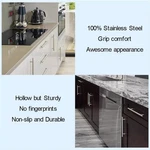 20/30/50PCS Stainless Steel Kitchen Cabinet Door Bar Pulls Knobs Handles New. Fixed Price $19.55.
