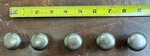 Qty 5 Hafele Cabinet Door Knob Antique Pewter Finish 1-1/4" Diameter Made Italy. Fixed Price $15.00.