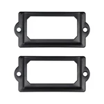 Adiyer 32PCS Black Metal Label Holders Office Library File Drawer Cabinet Car.... Fixed Price $17.13.