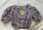 Vintage Early Nwt Bonjour Floral Crop-top Medium 1990S Hippy Flowers 80. Fixed Price $21.00.