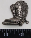 Broken Emenee Classic Collection Cowboy Boots Drawer Silver Metal Knob. Fixed Price $7.15.