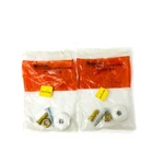 2 Pcs Amerock BP-856-30A White 1-IN Porcelain Knob With Polished Brass Base. Fixed Price $15.89.