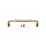 Set Of 2X Top Knobs Brixton Pull 5 1/16 Inch (c-c) Honey Bronze TK884HB. Fixed Price $19.00.
