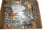 Lot Of 50 Ravinte Inch Center Brushed Nickel Square Cabinet Drawer Door Handle. Fixed Price $50.00.