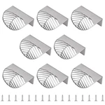 Morobor Stainless Steel Finger Edge Pulls 8PCS Leaf Shaped Cabinet Handles. Fixed Price $50.19.