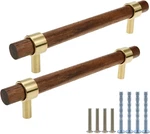 Drawer 6.69"/170MM Pulls Brass Walnut Kitchen Wardrobe Cabinet Hardware Han. Fixed Price $171.99.
