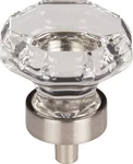 Top Knobs TK128BSN Clear Octagon Crystal 3/8" Brushed Satin Nickel. Fixed Price $25.34.