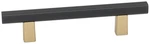 Alno A2805-35-CHP/MB Quadrato 3-1/2" Pull Smooth Bar Champagne/matte Black. Fixed Price $19.16.