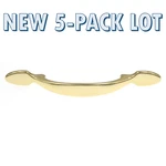5-PACK Lot Amerock Allison Polished Brass 3"CC Arch Cabinet Handle Pull 252PB. Fixed Price $14.05.
