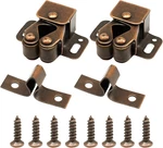 2 Pack Cabinet Double Roller Catch, Heavy Duty Door Latches And Catches,. Fixed Price $6.37.