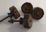 Lot 4 Natural Wood Stump Knob Pulls Home Decoration Door,drawer,cabinet Hardware. Fixed Price $24.99.