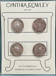 Cynthia Rowley Light Purple Glass Crystal Drawer Pulls Round Knobs Set Of 4. Fixed Price $23.95.