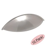 *10 Pack* Cosmas Cabinet Hardware Satin Nickel Cup Pull #9236SN. Fixed Price $34.85.