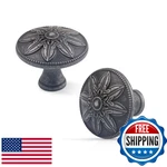 Xlroaafs 10-PACK Silver Cabinet Knobs 1.4" Round Solid Hardware Drawer Pulls. Fixed Price $47.45.