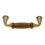 Amerock Allison Polished Brass Wood Center 3"CC Arch Handle Pull BP1419-FWD. Fixed Price $7.65.
