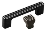 Amerock Polara Silvered Black Pull 1" Knob BP53025SBK. Fixed Price $7.99.