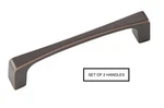 2 Nos Hickory Rotterdam Cabinet Pulls 1/8 3.75 Center P3114 Oil Rubbed Brnz. Fixed Price $14.65.